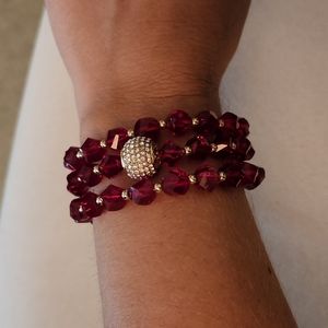 Set of 3 stretch fashion bracelets